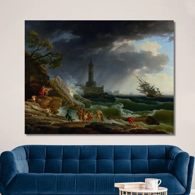 Una Tormenta En Una Costa Mediterránea Claude-Joseph Vernet
