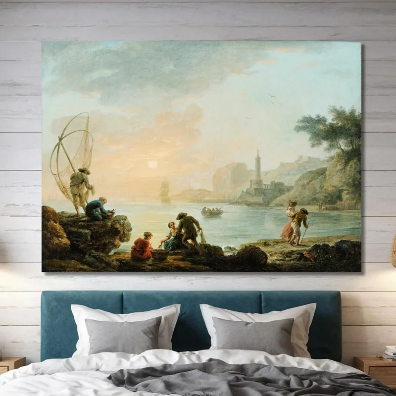 Fishers At The Sunrise Claude-Joseph Vernet