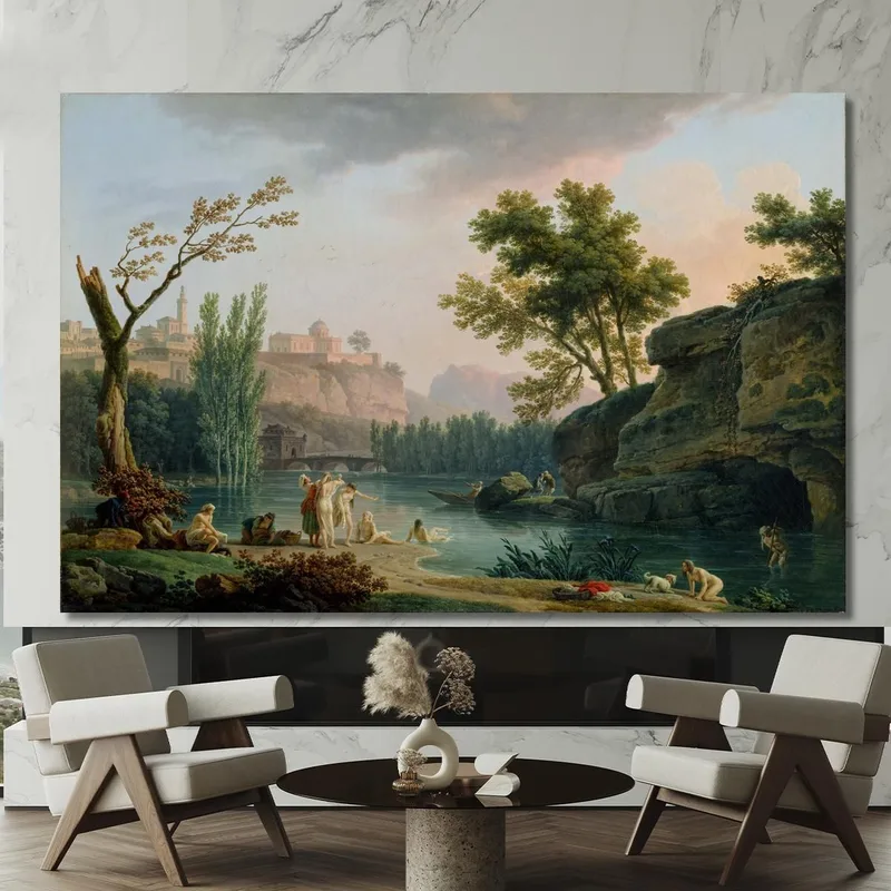 Paysage D'Une Soirée D'Été En Italie Claude-Joseph Vernet