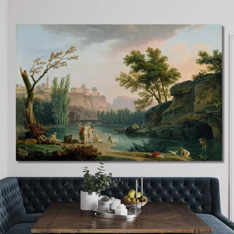 Paysage D'Une Soirée D'Été En Italie Claude-Joseph Vernet