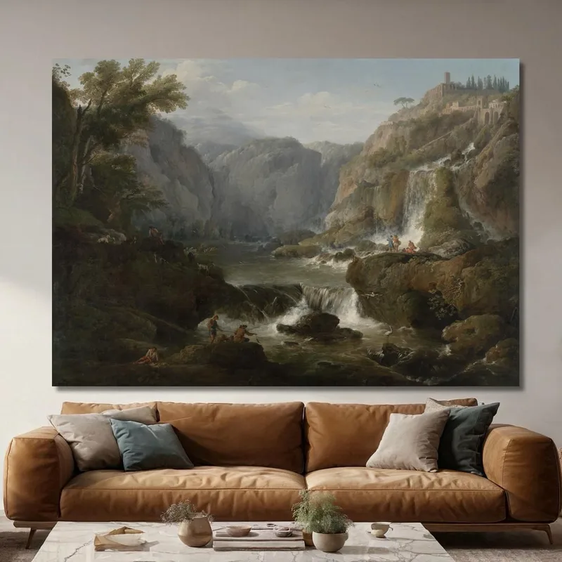 Las Cascadas En Tívoli Claude-Joseph Vernet