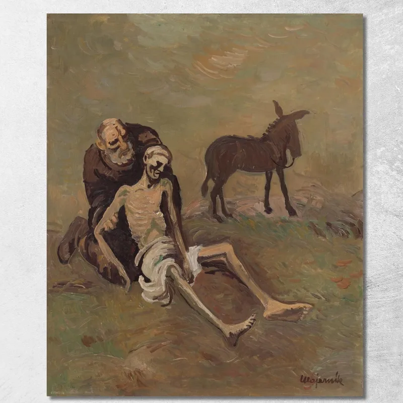 Il Buon Samaritano Cyprián Majerník quadro stampa su tela