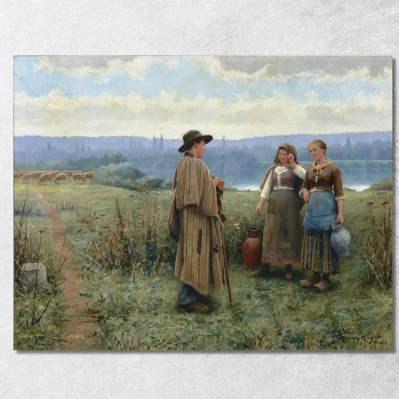 Un Momento De Ocio Daniel Ridgway Knight cuadro en lienzo
