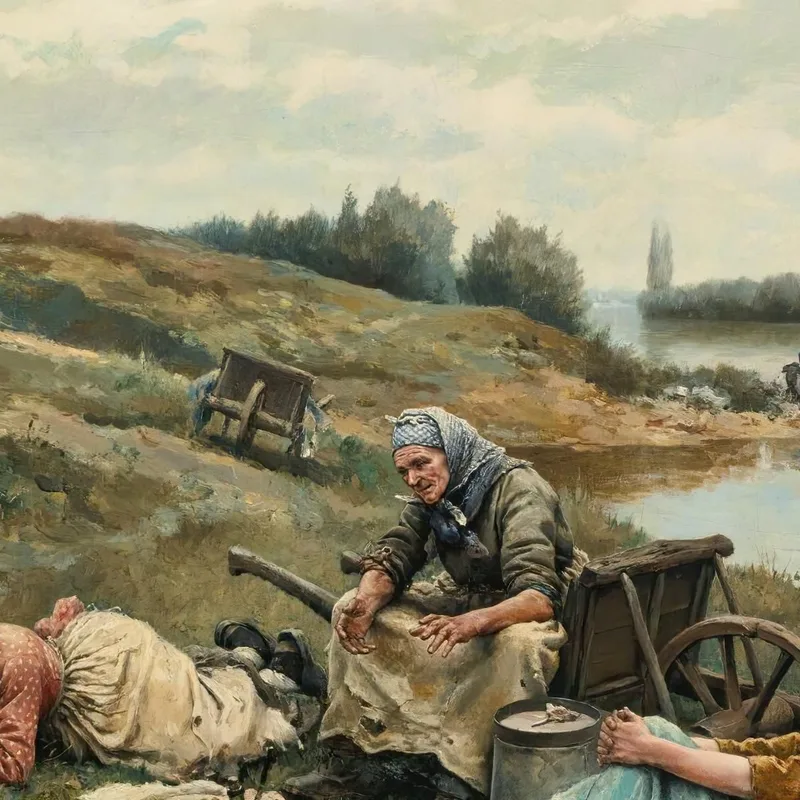 Apres Un Dejeuner Bords De La Seine Daniel Ridgway Knight