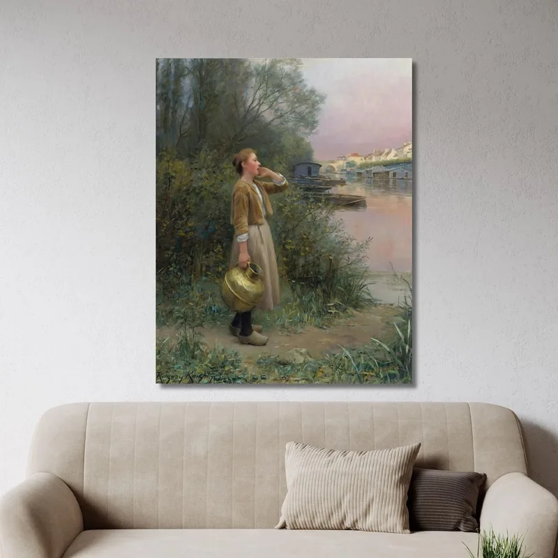 Ragazza Con Brocca D'Acqua Daniel Ridgway Knight