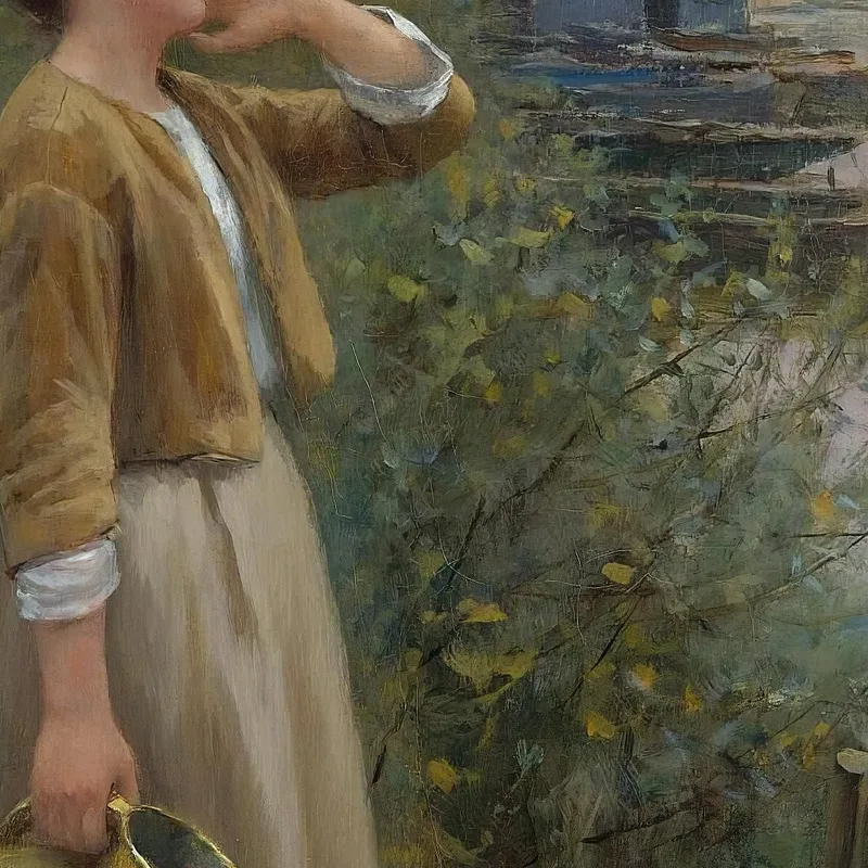 Ragazza Con Brocca D'Acqua Daniel Ridgway Knight