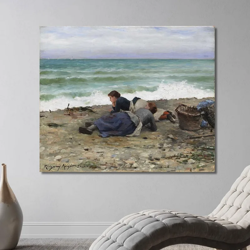 Marée Haute À Étretat Daniel Ridgway Knight