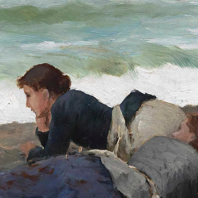 Marée Haute À Étretat Daniel Ridgway Knight