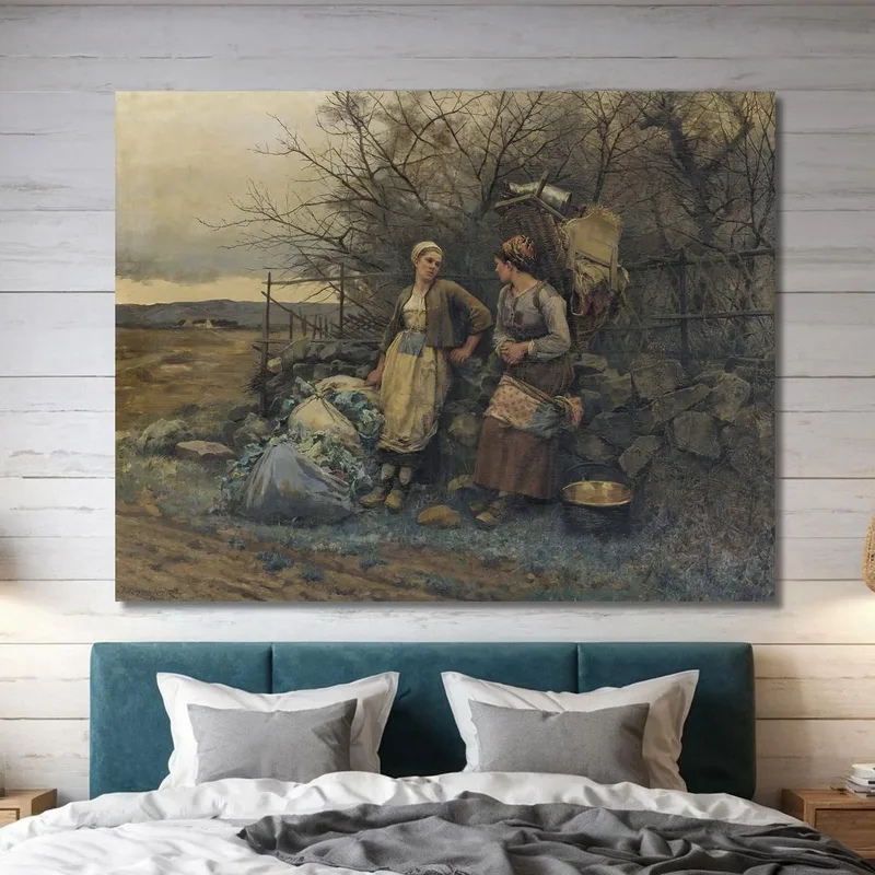 Jungfrauen Die Warten Daniel Ridgway Knight