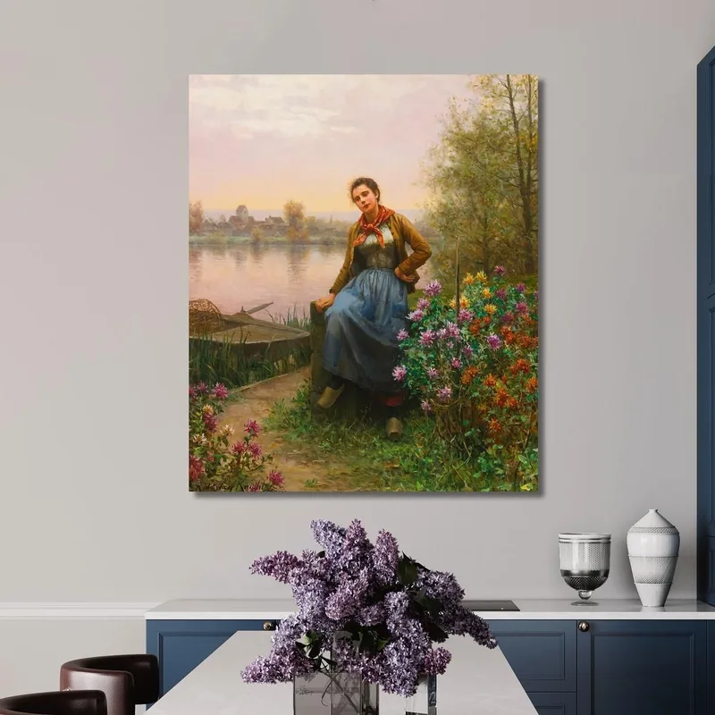 On The River'S Edge Daniel Ridgway Knight
