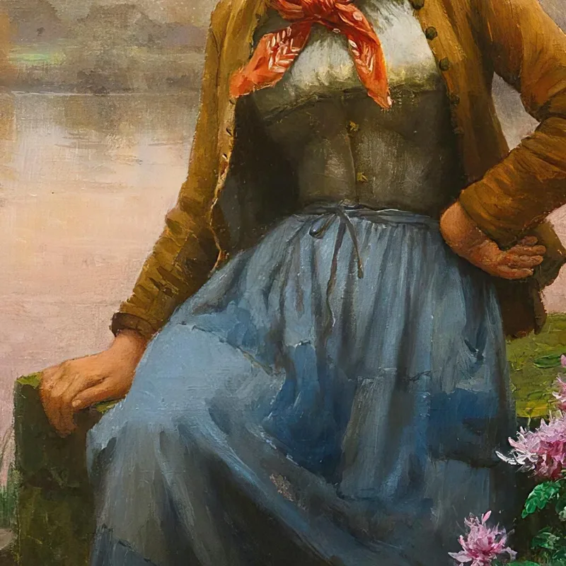 On The River'S Edge Daniel Ridgway Knight