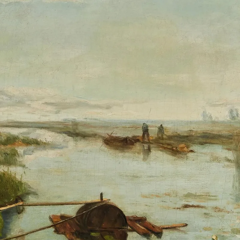 Punts On A River Daniel Ridgway Knight