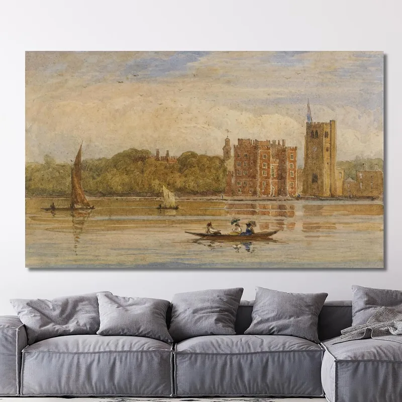 Boating Before Lambeth Palace London David Cox
