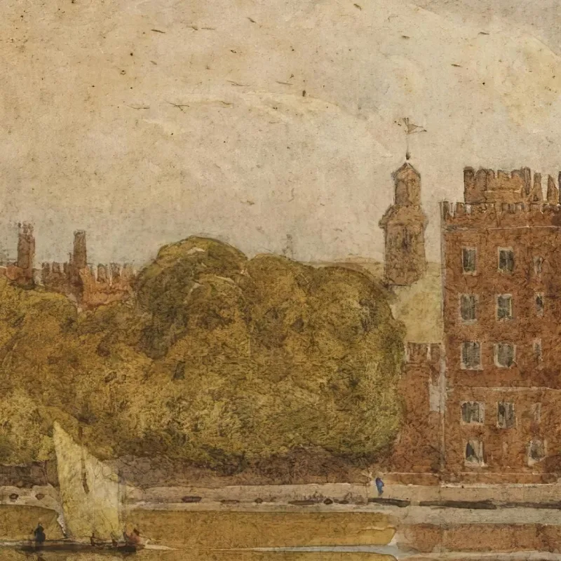 Boating Before Lambeth Palace London David Cox