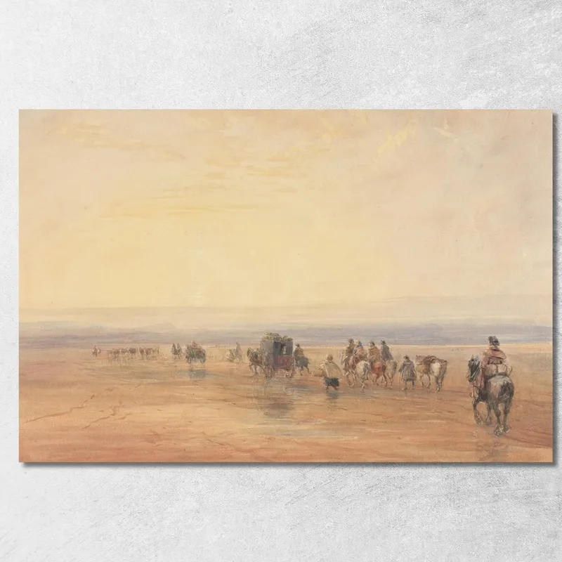 Attraversando Le Sabbie Di Lancaster David Cox quadro stampa su tela