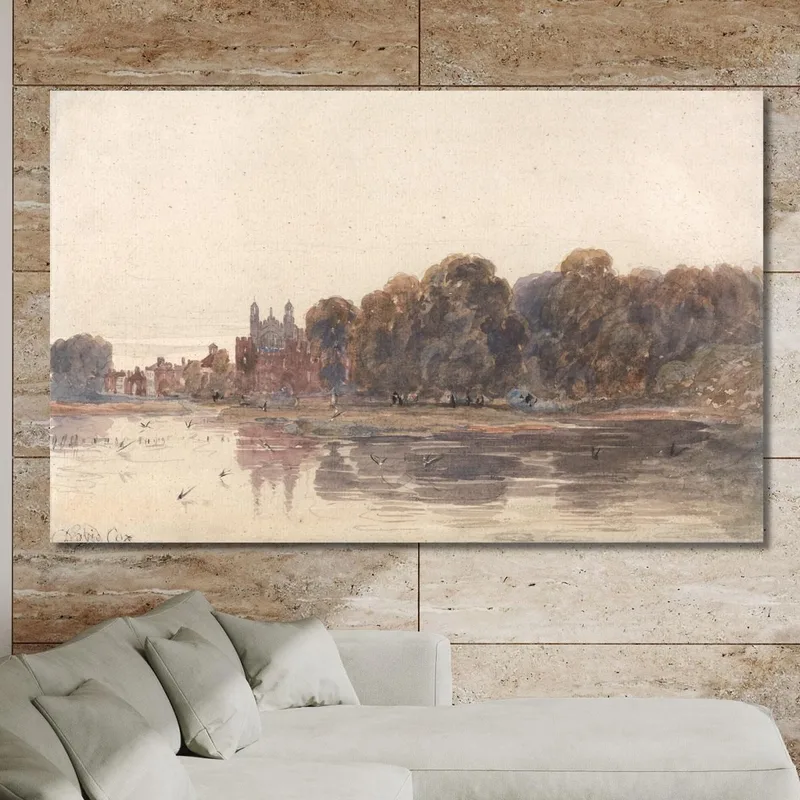 Eton From The Thames David Cox