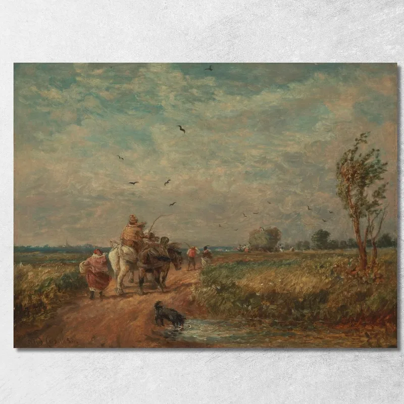 Andando Al Campo Di Fieno David Cox quadro stampa su tela