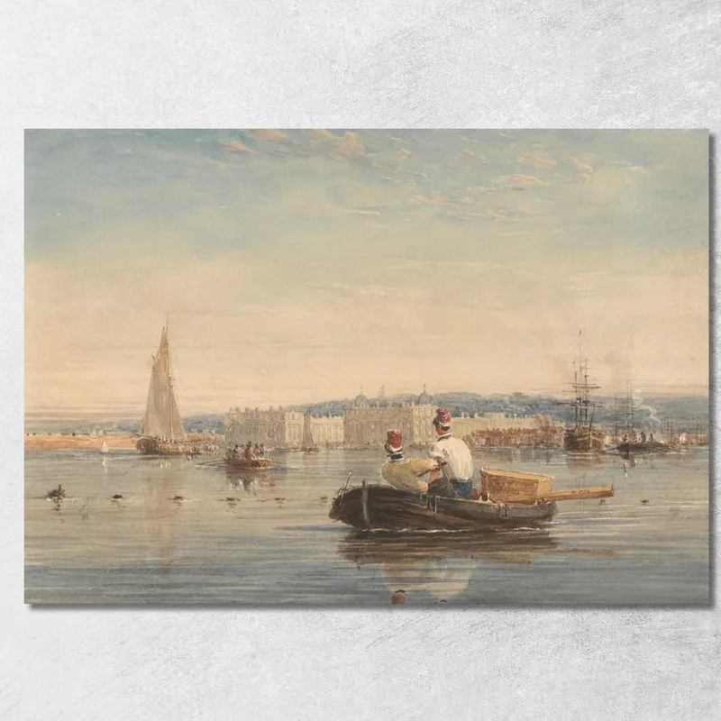 Greenwich David Cox quadro stampa su tela
