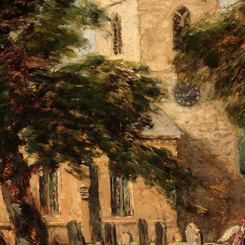 Chiesa Di Harborne Vicino A Birmingham David Cox
