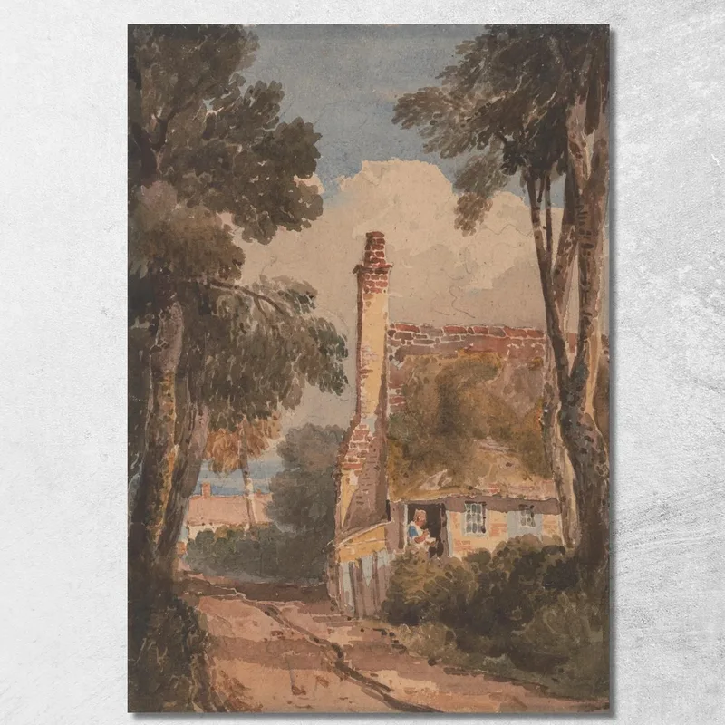 Harborne David Cox quadro stampa su tela