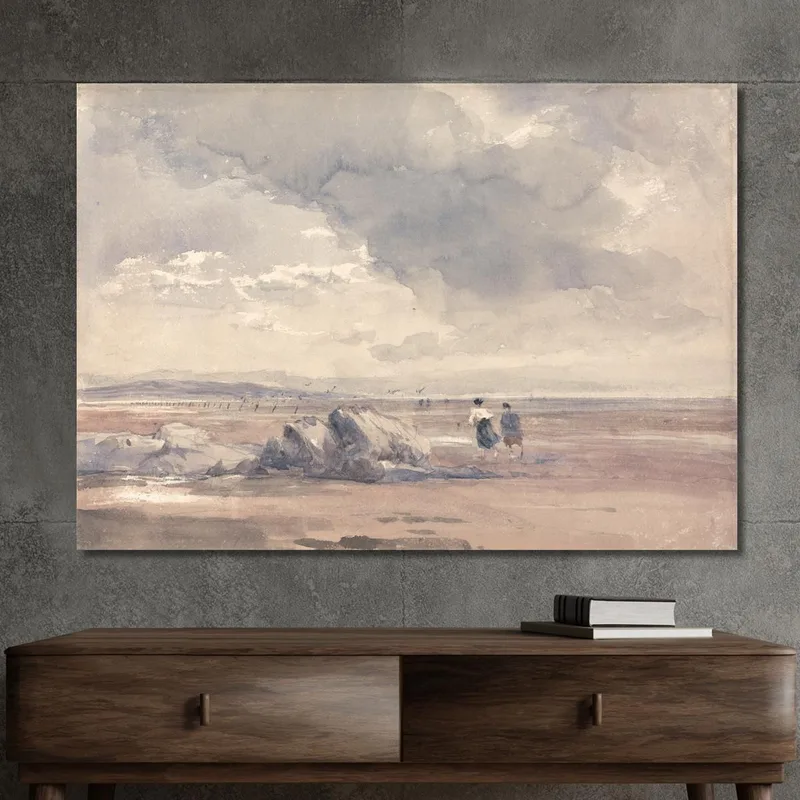 Auf Den Lancaster-Sandbänken Bei Ebbe David Cox