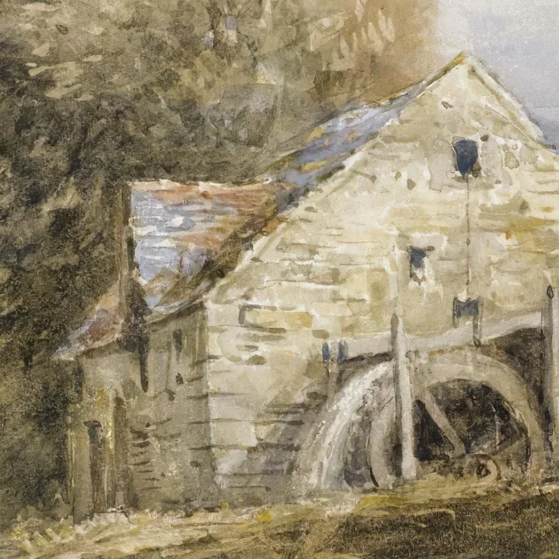 Molino De Sobrecarga En El Norte De Gales David Cox