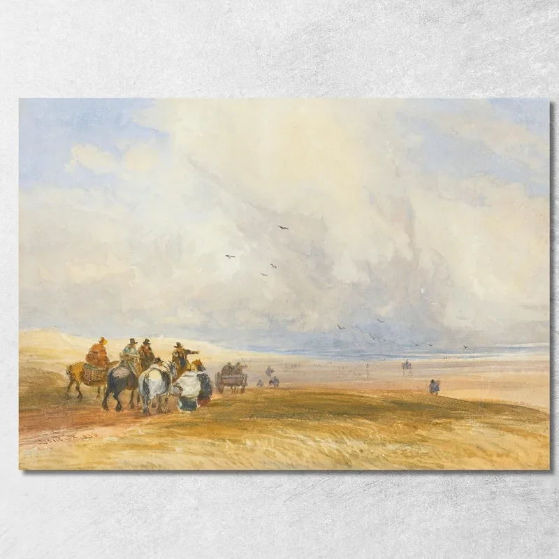 Sabbie Di Ulverstone, Cumbria David Cox quadro stampa su tela
