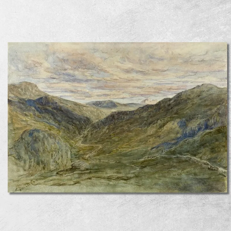 Veduta In Galles David Cox quadro stampa su tela