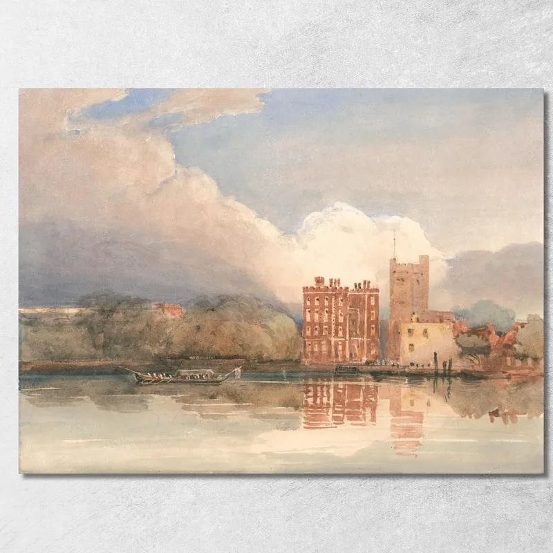 Veduta Del Palazzo Di Lambeth Sul Tamigi David Cox quadro stampa su tela