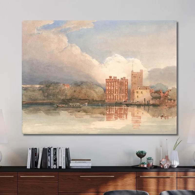 Vista Del Palacio De Lambeth En El Támesis David Cox