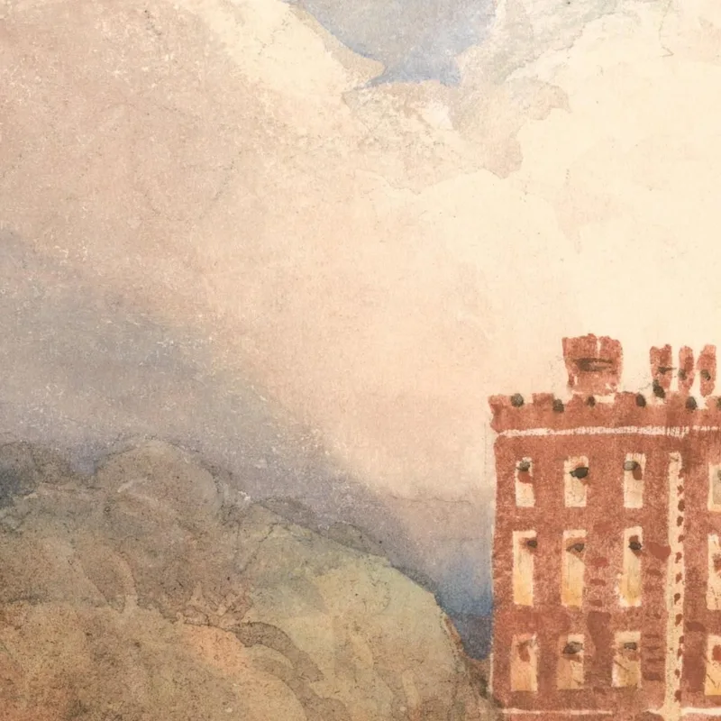 Vista Del Palacio De Lambeth En El Támesis David Cox