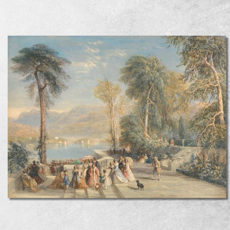 Windermere Durante La Regata David Cox quadro stampa su tela