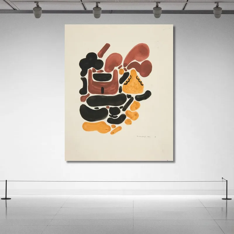 Astrazione Basata Su Forme Di Fiori Ii David Kakabadzé