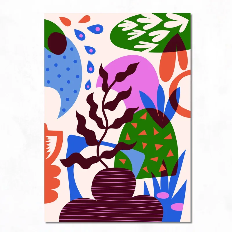 Forme Botaniche Astratte quadro canvas
