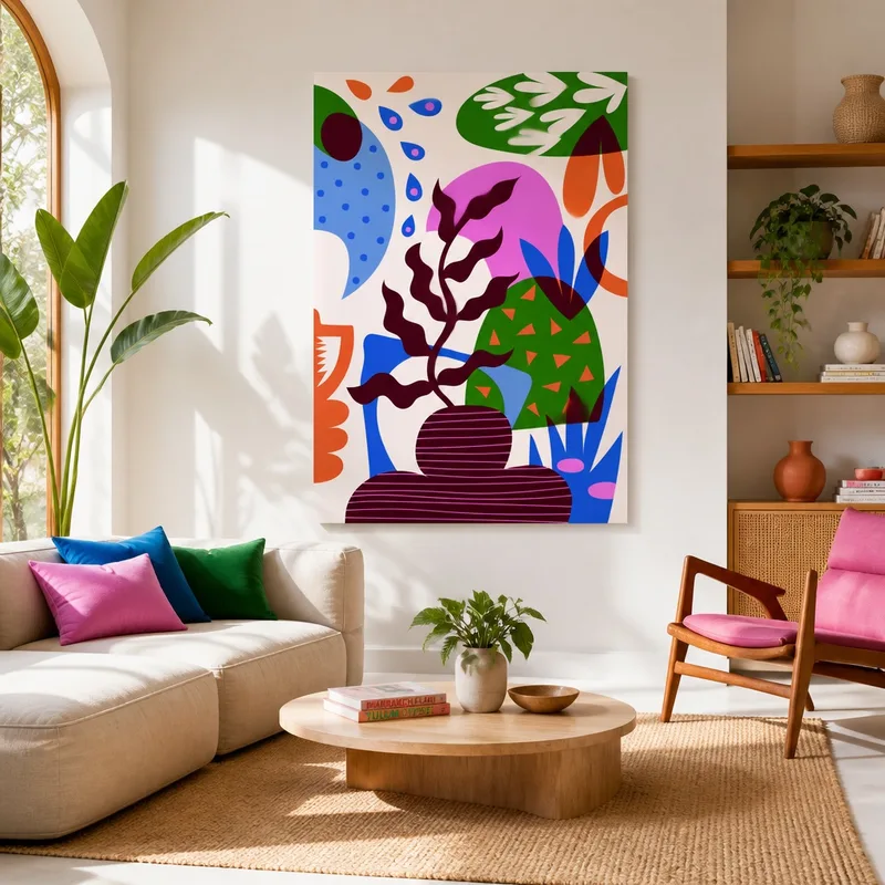 Forme Botaniche Astratte quadro canvas