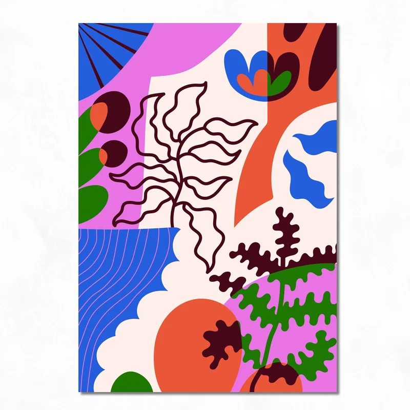 Forme Botaniche Astratte quadro canvas