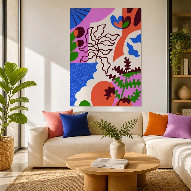 Forme Botaniche Astratte quadro canvas