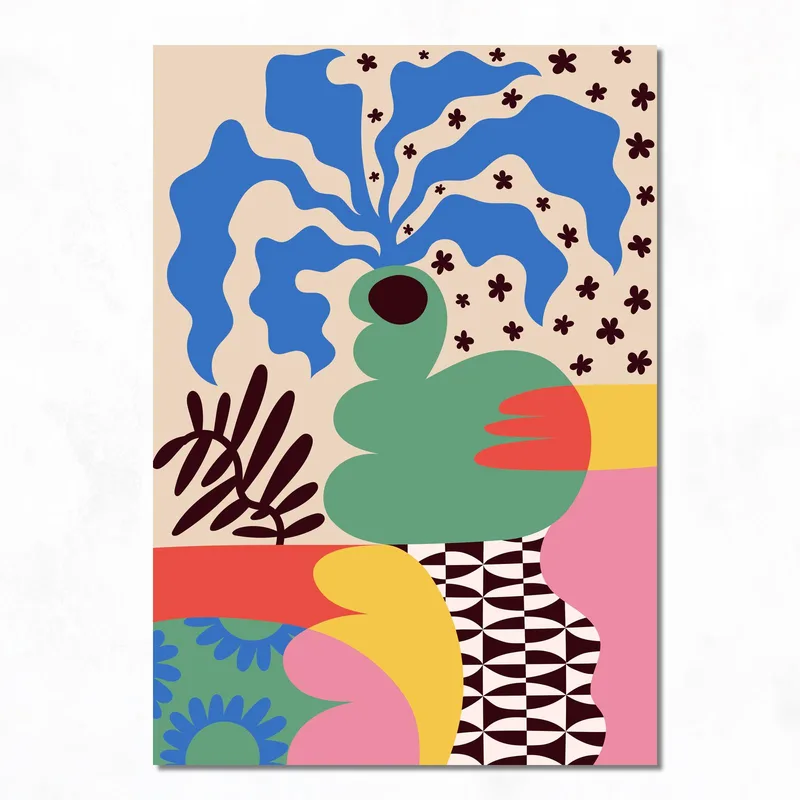 Armonia Botanica Astratta quadro moderno su tela