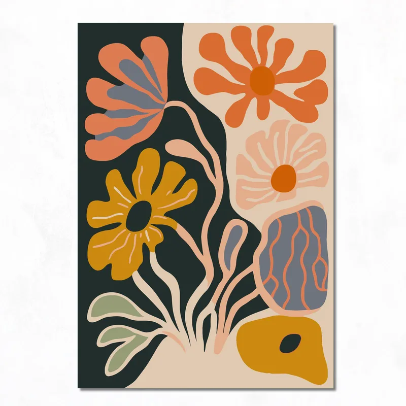 Armonia Floreale Astratta quadro canvas