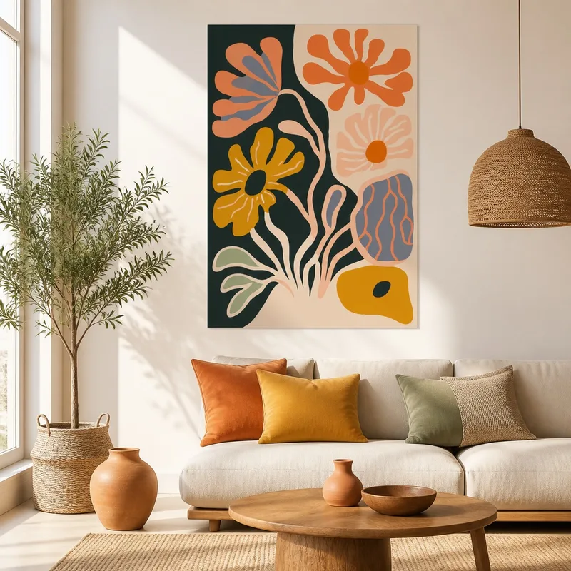 Armonia Floreale Astratta quadro canvas