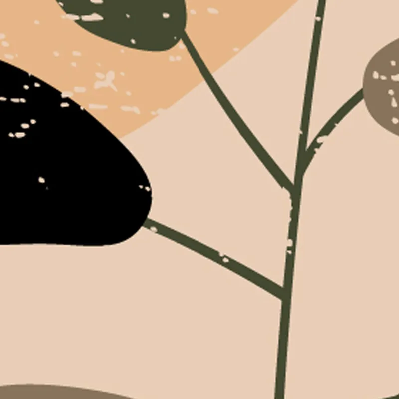 Stampa su canvas botanica astratta minimalista