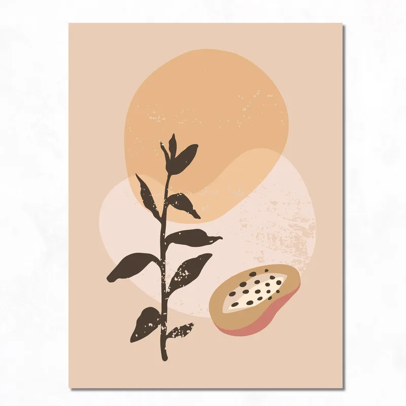 Astratto Botanico Minimalista quadro canvas