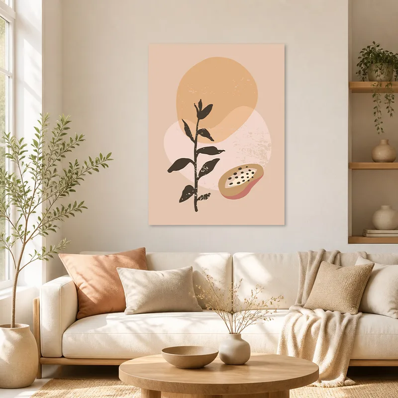 Astratto Botanico Minimalista quadro canvas