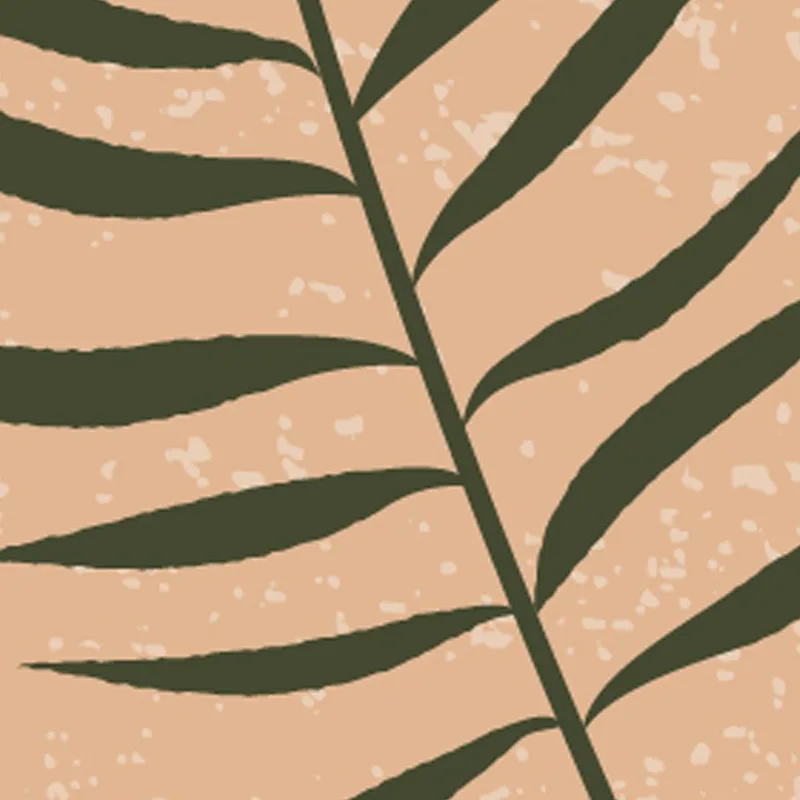 Foglia Botanica Minimalista quadro moderno su tela