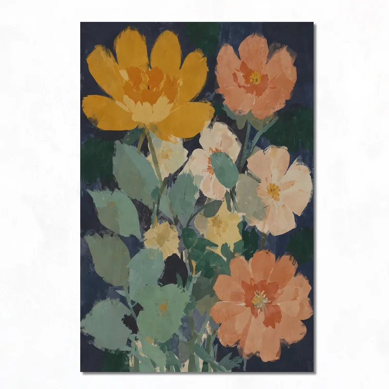 Bouquet Floreale Vivace quadro canvas