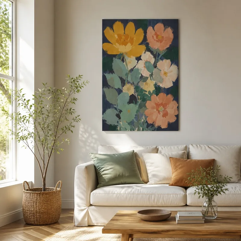 Bouquet Floreale Vivace quadro canvas