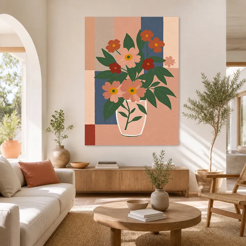 Natura Morta Floreale quadro moderno su tela