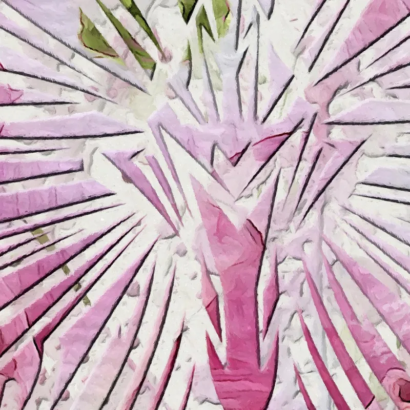 Quadro su tela farfalla floreale rosa