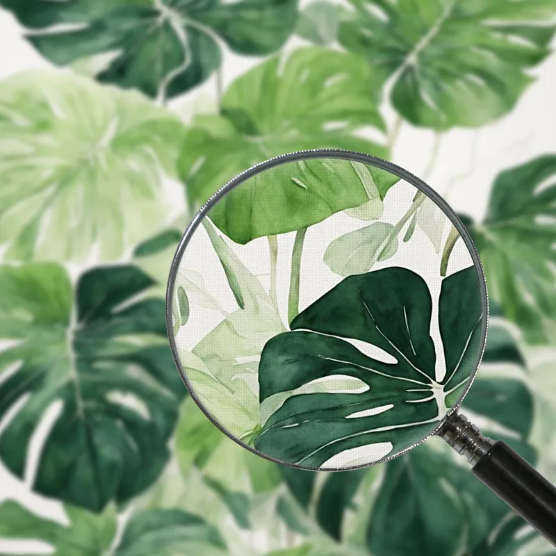 Quadro Botanico Moderno Foglie Di Monstera Acquerello Minimalista