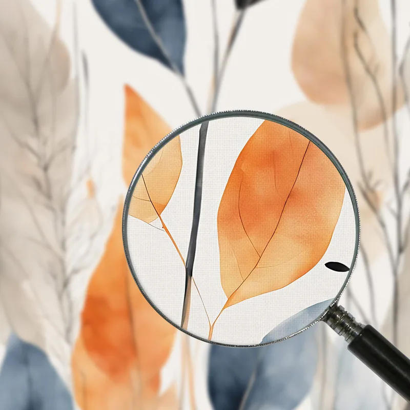 Peinture Botanique Moderne Nuances De Feuilles